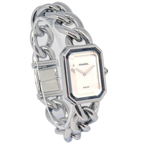 Chanel Premiere H1064 Quartz Watch Silver SS Shell #M ZD46021 185493 - Picture 1 of 7